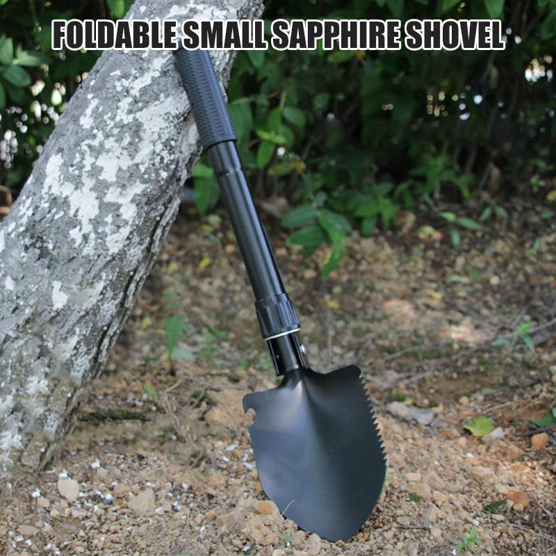  Military Folding Survival Shovel,Camping, Trenching Tool, Hiking, Backpacking, Survival, Gardening, Black