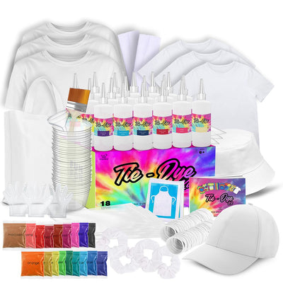 DIY Tie Dye Kit for Kids, Adults Large Groups 18 Colors