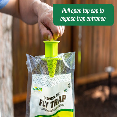 Outdoor Disposable Hanging Fly Trap, 6 Count