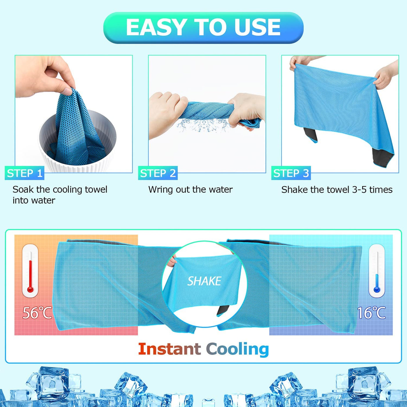 6 Pack Cooling Towel