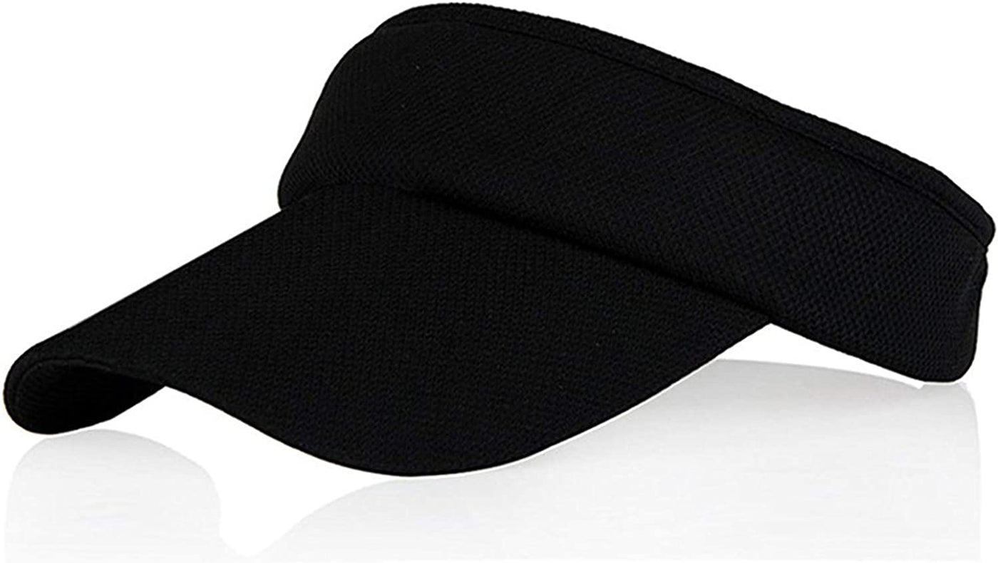 Sun Visors for Girls and Women, Long Brim Thicker Sweatband Adjustable Hat