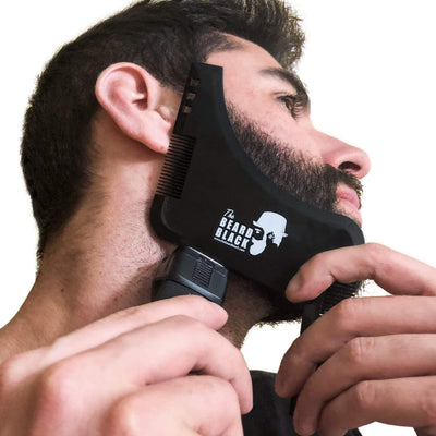  Beard Shaping & Styling Tool with inbuilt Comb for Perfect line up & Edging, use with a Beard Trimmer or Razor to Style Your Beard & Facial Hair, Premium Quality Product