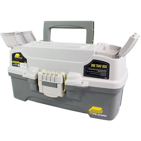 One-Tray Tackle Box, Bait Storage, Extending Cantilever-Tray Design