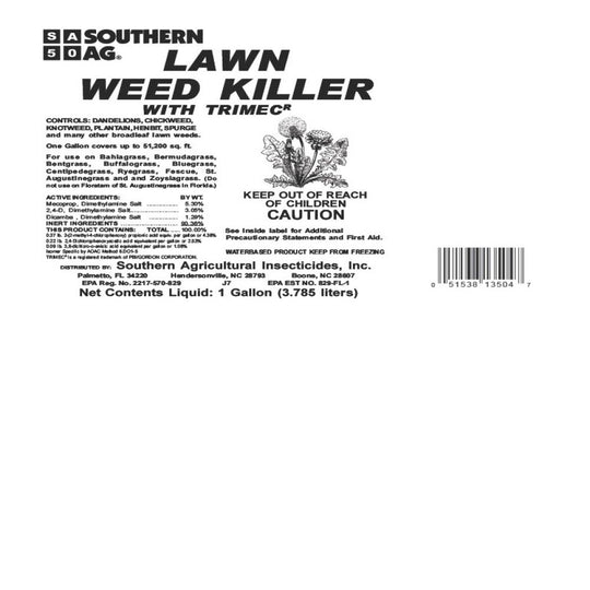 Lawn Weed & Grass Killer with Trimec = Broadleaf Weed Herbicide - 16 Fl Oz Bottle