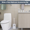  5 Piece Bathroom Accessories Set