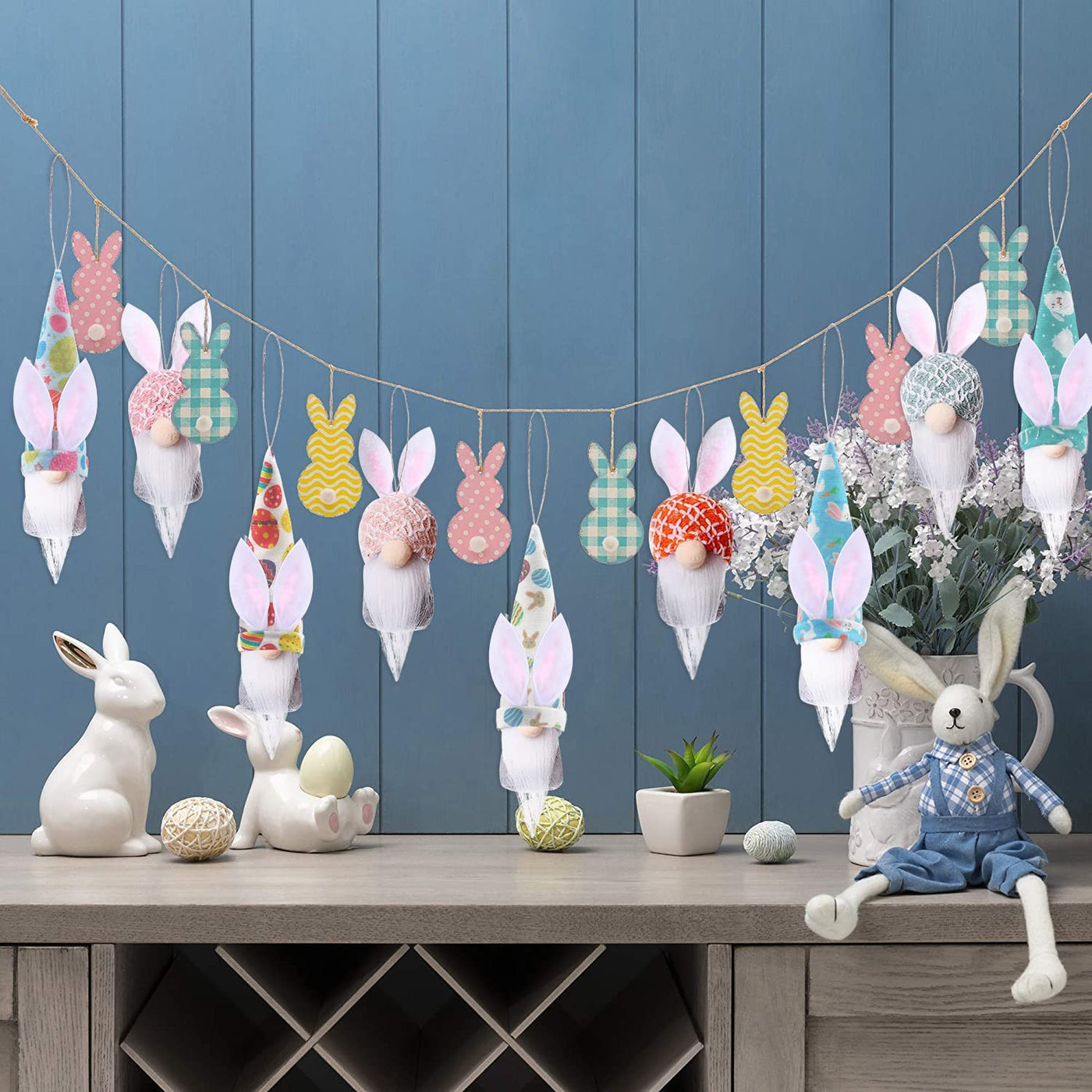 10 PCS Easter Gnome Ornaments