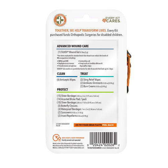 65 Piece Be Smart Get Prepared Outdoor Hiking First Aid Kit