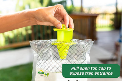 RESCUE! Big Bag Fly Trap – Disposable, Outdoor Use