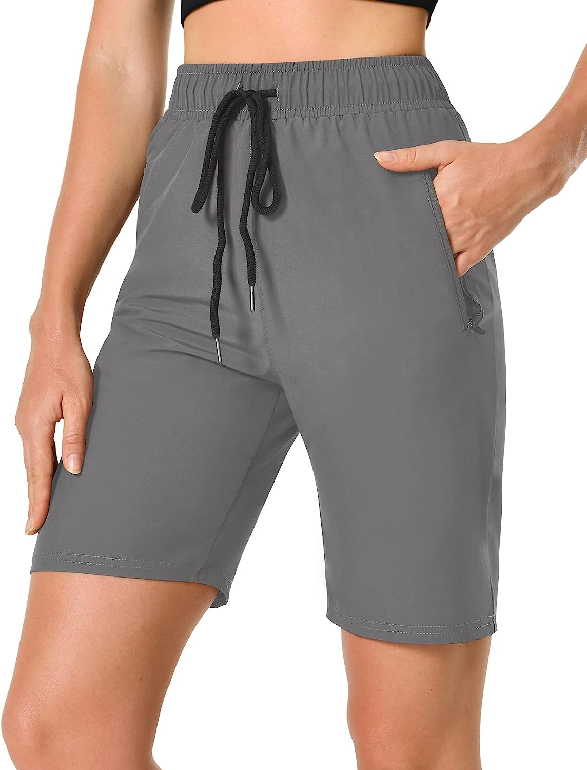 Hiking Shorts for Women Casual Summer-Womens Cargo Quick Dry Shorts with Pockets -7" Lightweight Camping Travel Golf