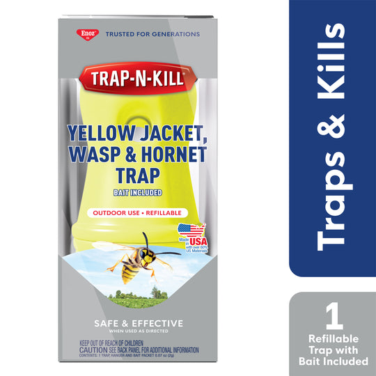  Trap N Kill Yellow Jacket Hornet and Wasp Trap with Bait