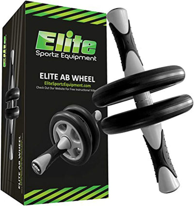  Ab Roller Wheel - Gym & At Home Ab Workout Equipment with 2 Wheels to Exercise Core Abdominal Muscles 