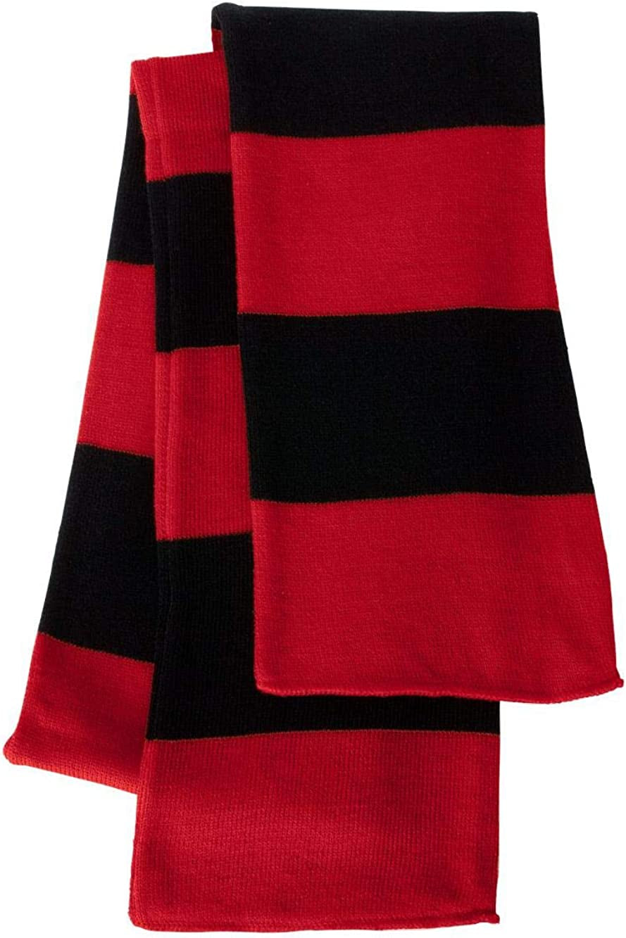 Rugby Striped Knit Scarf