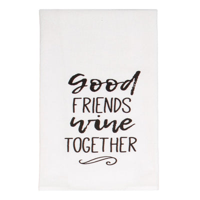 7 Piece Set "Wine Not Have Fun" Flour Sack Kitchen Towel 