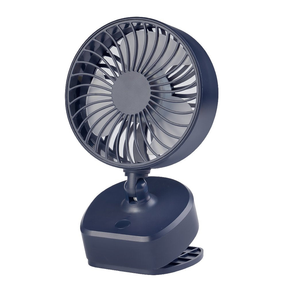 4 Inch Clip on Fan Personal Cooling Fan Desk Fan Battery Operated Fan Mini Car Fan Sturdy Clamp 3 Speeds Quiet Adjustable Tilt for Bedroom Office Desktop Treadmill White