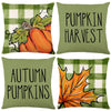 Fall Pillow Covers Sage Green Throw Pillows 18X18 Set of 4 Outdoor Fall Pillow Covers Fall Decorations, Pumpkin Farmhouse Pillow Case for Sofa Couch Thanksgiving Decorations Fall Decor