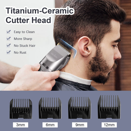 Hair Clippers for Men, Cordless Barber Grooming Set Professional Hair Cutting Kit,Rechargeable Home Haircut