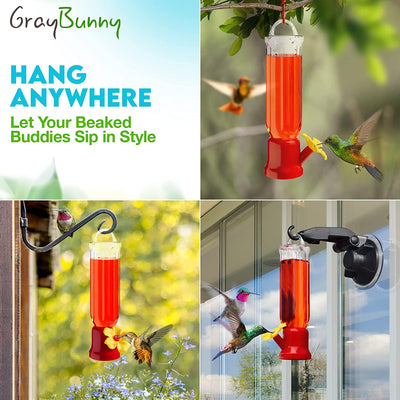 4 Pack Hummingbird Feeders for Outdoor Hanging