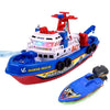 Light Up Pool & Bathtub Toy Boats with Water Sprinkler