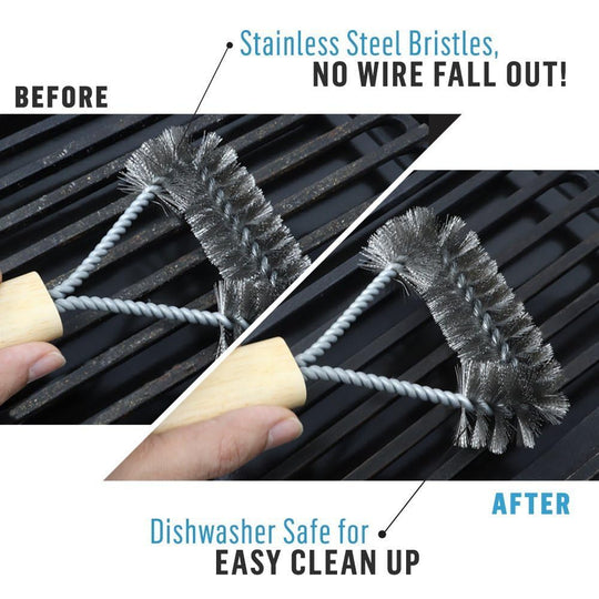 Grill Brush Stainless Steel  - 8 inch