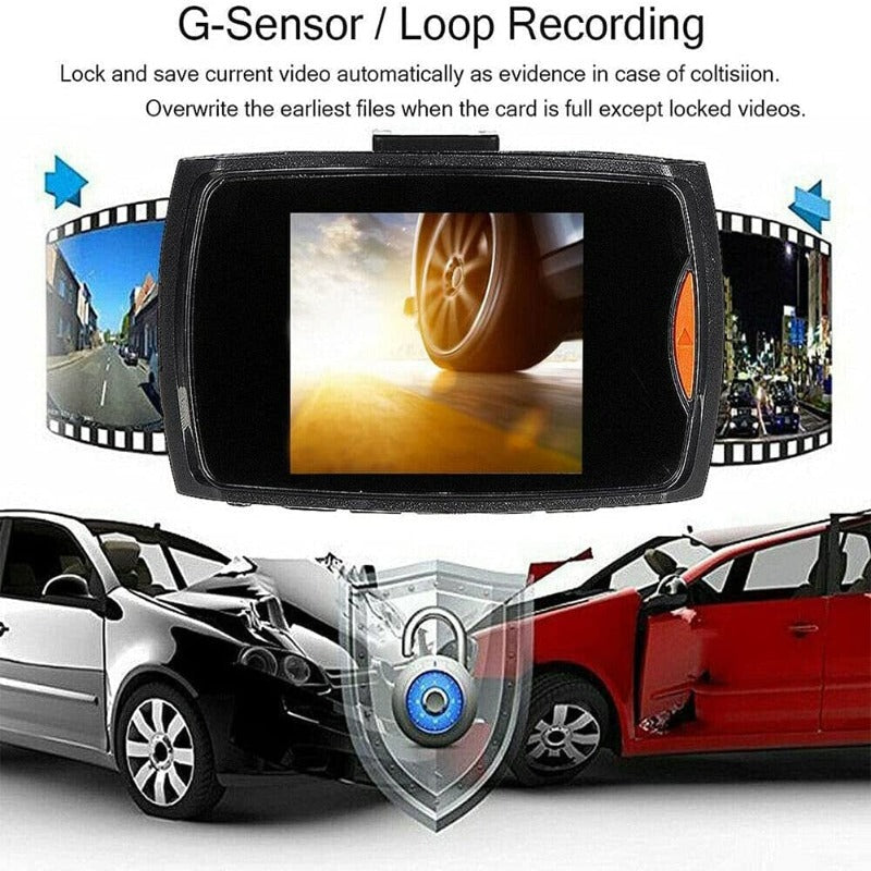 1080P Dash Cam Car DVR Vehicle Video Recorder Camera with G-Sensor Night Vision Motion Activated/Detection, Microphone, Loop Recording