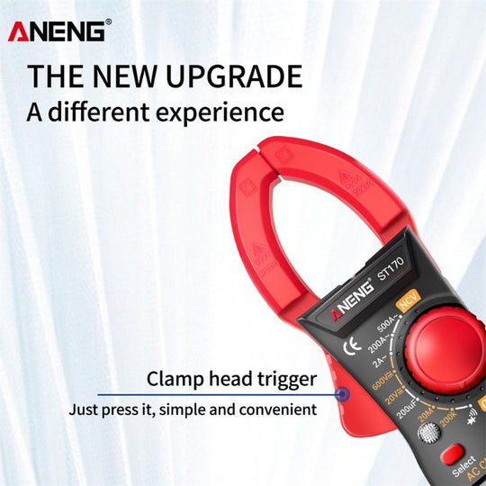 Multifunction Clamp Meter AC/DC Voltage Current - Portable Handheld LCD Display