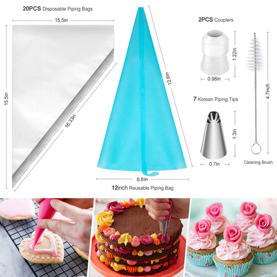 68 Piece Cake Decorating Supplies Kit