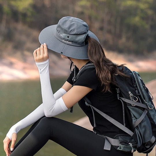 2 Pack Sun Hat for Women or Men 3” Wide Brim UPF 50+