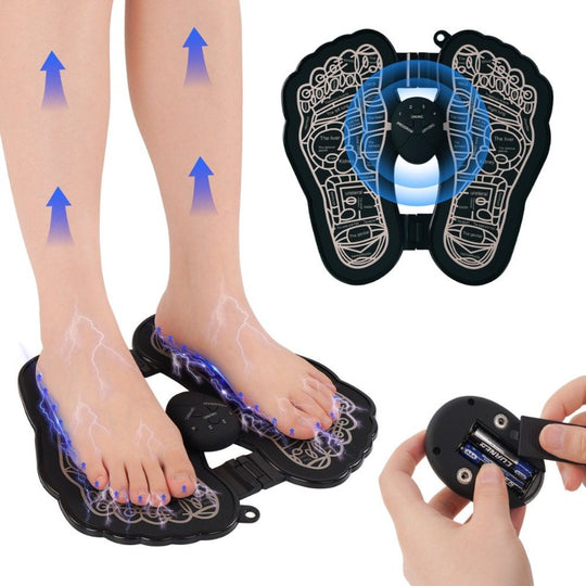 EMS Foot Massager for Neuropathy, 6 Modes Mat Pad Portable Foot Massage & Pain Relief