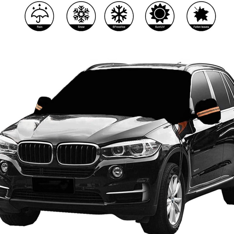 Car Windshield Snow & Ice Cover, Wiper Protector Double-Side Design