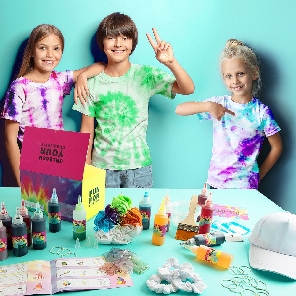 DIY Tie Dye Kit for Kids, Adults Large Groups 18 Colors