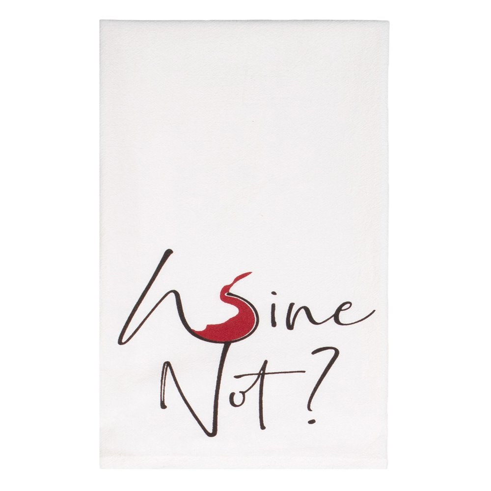 7 Piece Set "Wine Not Have Fun" Flour Sack Kitchen Towel 