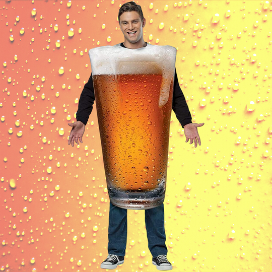 Men's Get Real Beer Pint Halloween Costume