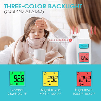 Digital Forehead and Ear Thermometer for Baby, Kids & Adults with Fever Alarm