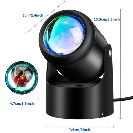 Sunset Projection Lamp, 180 Degree Rotation Night Light Projector LED Lamp