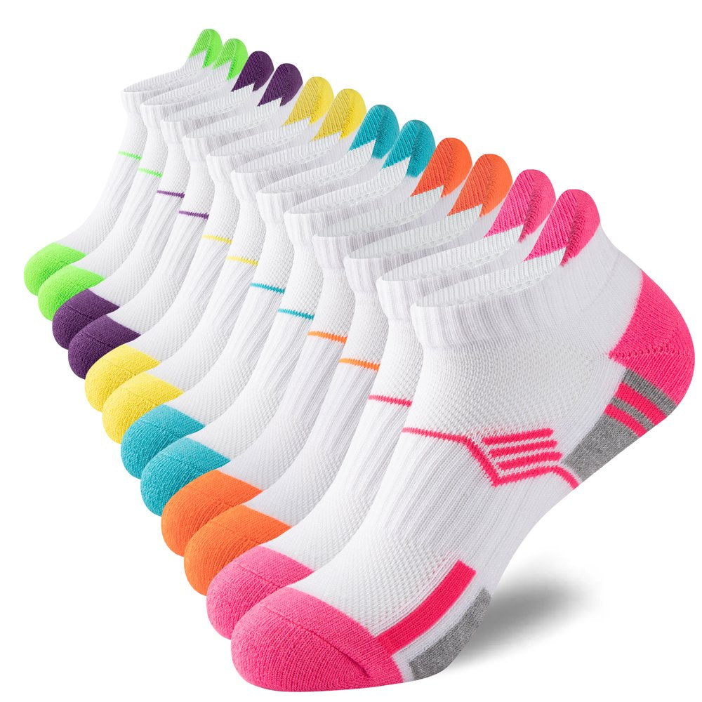 Womens Ankle Socks Performance Low Cut Athletic Socks 6 Pairs