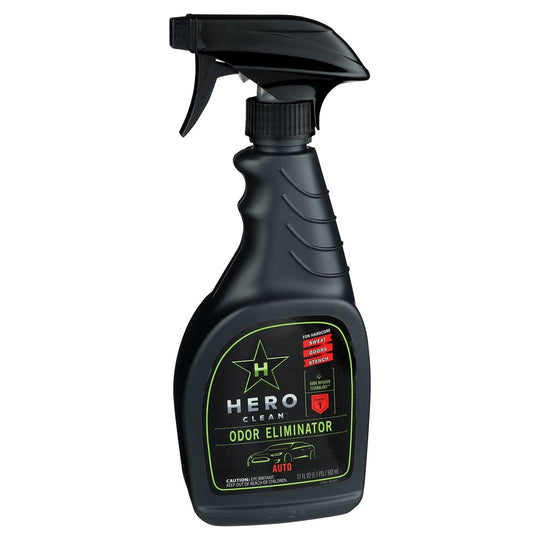 Hero Clean Auto Air Freshener and Odor Eliminator, Fresh Scent, 17 Fl. Oz