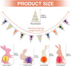 48PCS Colorful Hanging Bunny Decorations