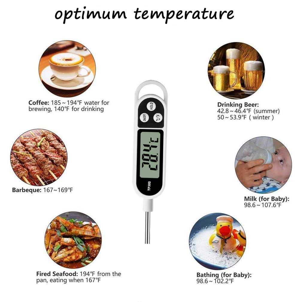 Digital Cooking Kitchen BBQ Grill Thermometer with Long Probe