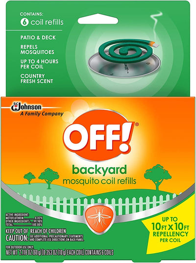 OFF! Backyard Mosquito Repellent Coil 6 Count