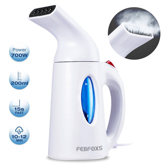 Steamer for Clothes,700W Portable Garment Steamer,Auto Shut-Off Function,Wrinkles/Steam/Soften/Clean/Sterilize,White