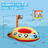 Inflatable Kids Pool Float with Water Gun, Pirate Boat for 3-8 Year Olds