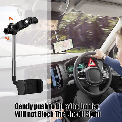 Car Rearview Mirror Mount Phone Holder for Smartphone 