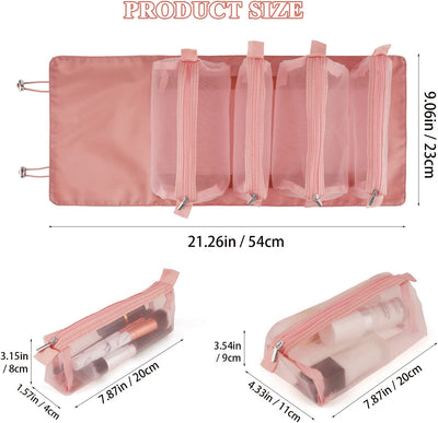 4-in-1 Removable Portable Toiletry Travel Hanging Makeup Bags