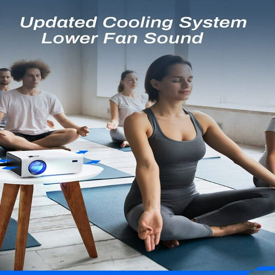 P600 FHD 1080P Supported Mini Portable Projector, LED Home Theater Projector