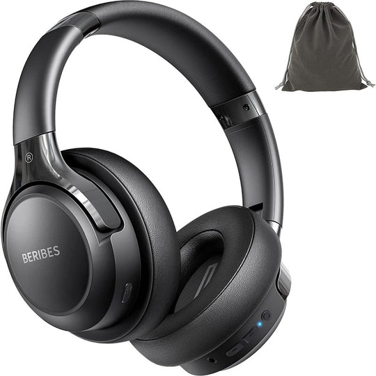 Bluetooth Headphones Over Ear, 65H Playtime and 3 EQ Music Modes Wireless Headphones with Microphone