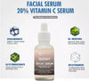 Vitamin C Facial Serum, Lactobionic Acid, Niacinamide, Ferulic Acid, Aloe Vera Extracts. 