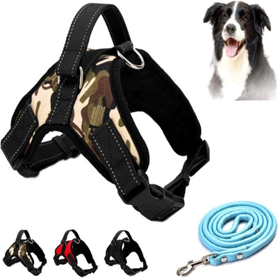 No Pull Dog Harness - Adjustable Outdoor Pet Vest for Dogs