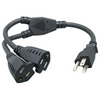 14" Power Cord Extension And Splitter