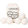 6- Pack Wool Dryer Balls Organic XL ,Save Time,Money,Energy