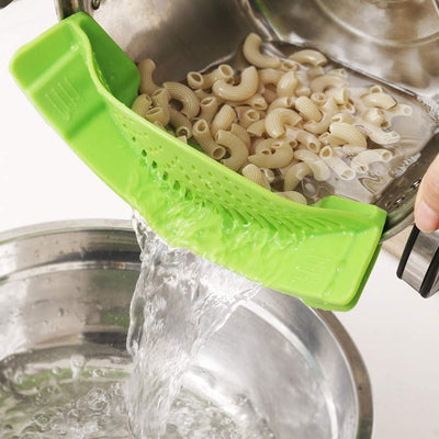 Silicone Clip-on Pasta Strainer